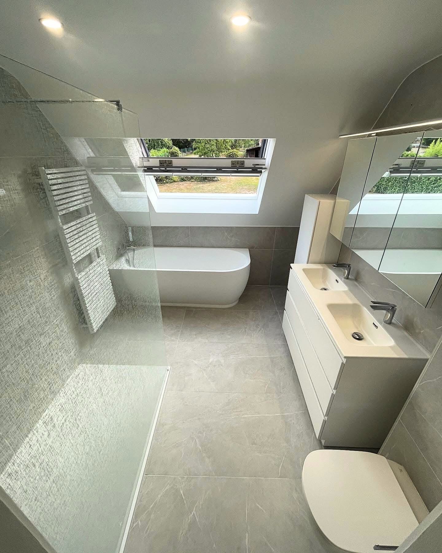 Salle de bain après